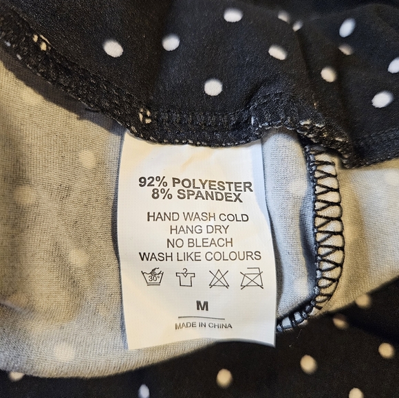 Polka Dot Pajama Set Womens Medium Fitted - Picture 3 of 3